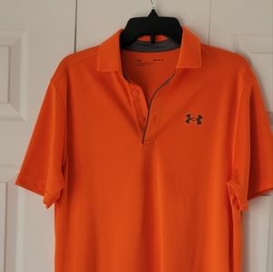 Under Armour Men's NWOT Bright Orange Polo